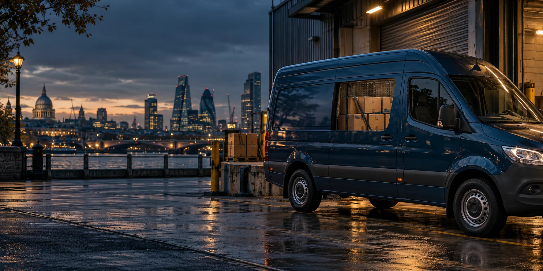 Goods in Transit — illustrative UK vehicle scene