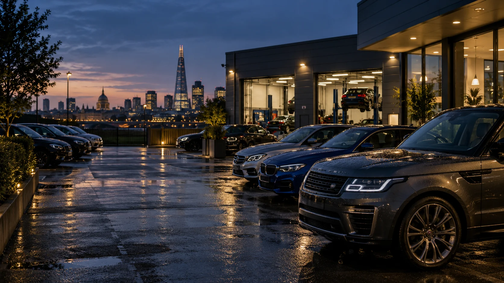 Motor Trade — illustrative UK vehicle scene