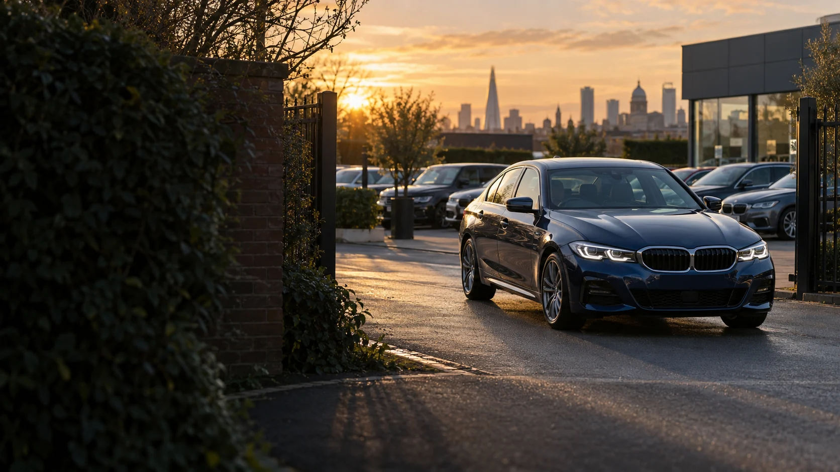 Motor Trade Road Risk — illustrative UK vehicle scene