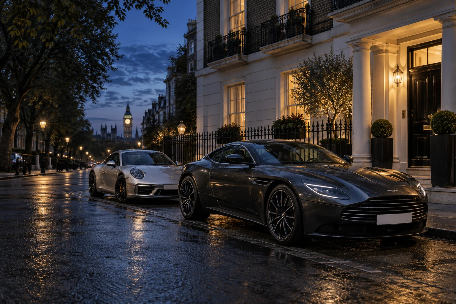 Prestige & Supercar — illustrative UK vehicle scene