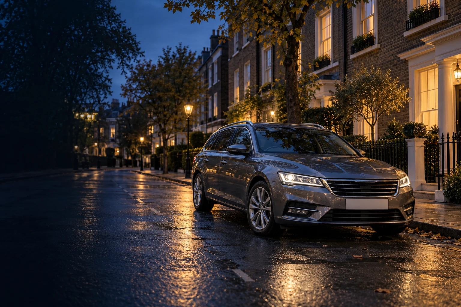 Private Car — illustrative UK vehicle scene