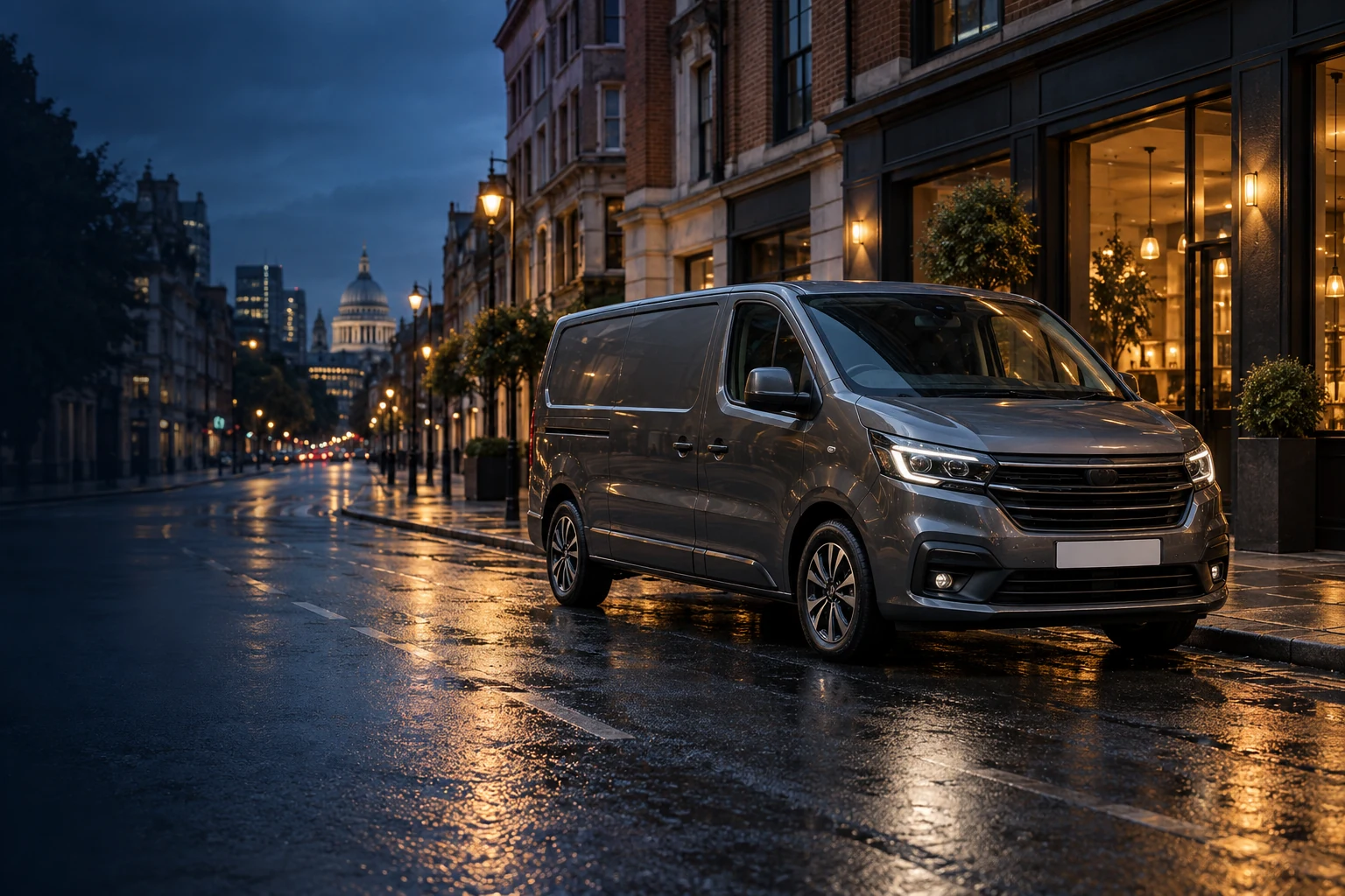 Van — illustrative UK vehicle scene